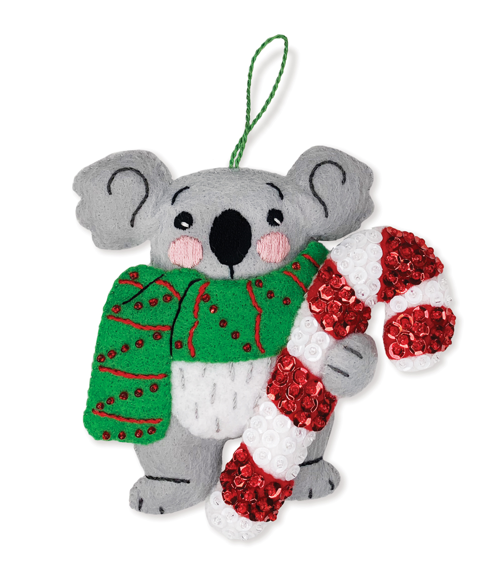 Bucilla Mandala Christmas - Christmas Ornaments - Felt Applique Kit 89499E  - 123Stitch